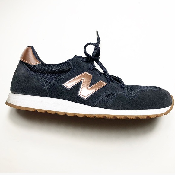 New Balance Navy Blue Rose Gold Sneaker 